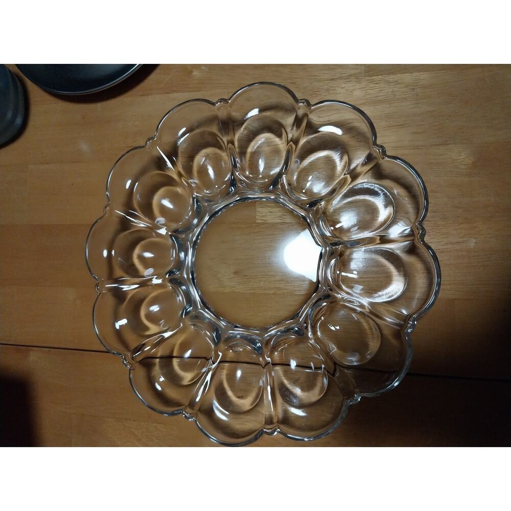 Anchor Hocking "Presence" Glass Deviled Egg Dish
